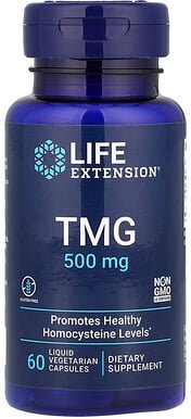 Life Extension, TMG, 500 mg, 60 pflanzliche Flüssigkapseln