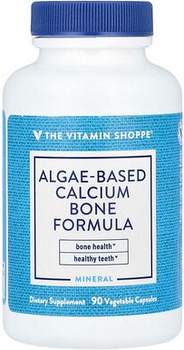 Thumbnail - The Vitamin Shoppe, Algae-Based Calcium Bone Formula, Calcium-Knochenformel auf Algenbasis, 90 pflanzliche Kapseln