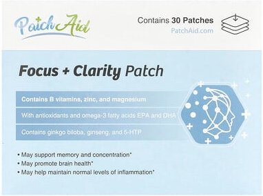 PatchAid, Focus + Clarity Patch, Fokus + Klarheit Patch, 30 Pads
