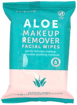 Nu-Pore, Aloe Make-up-Entferner, 24 Reinigungstücher