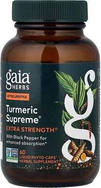Gaia Herbs, Turmeric Supreme®, 60 flüssige Phyto-Kapseln