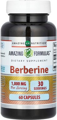 Amazing Nutrition, Berberine, Berberin, 60 Kapseln (500 mg pro Kapsel)