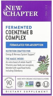 Thumbnail - New Chapter, Fermentierter Coenzym-B-Komplex, 90 vegetarische Tabletten