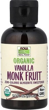 NOW Foods, Real Food, Organic Monk Fruit, Bio-Mönchsfrucht, Vanille, 53 ml (1,8 fl. oz.)