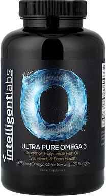 Intelligent Labs, Ultra Pure Omega 3, ultrareines Omega 3, 120 Weichkapseln (750 mg pro Weichkapsel)
