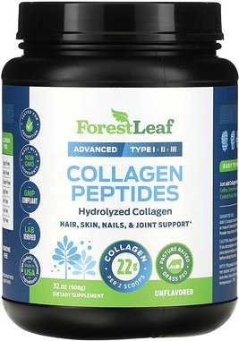 Forest Leaf, Kollagenpeptide, geschmacksneutral, 908 g (32 oz.)
