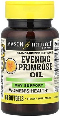 Mason Natural, Nachtkerzenöl, 60 Weichkapseln