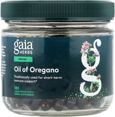 Gaia Herbs, Oil of Oregano, Öl aus Oregano, 180 flüssige Phyto-Caps®