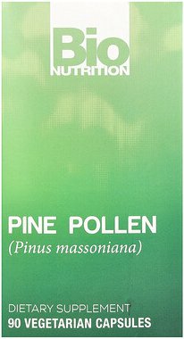 Bio Nutrition, Pine Pollen, Kiefernpollen, 90 pflanzliche Kapseln (500 mg pro Kapsel)