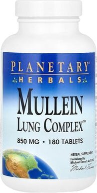 Planetary Herbals, Mullein Lung Complex™, 180 Tabletten