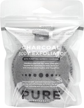 Earth Therapeutics, Pure, Aktivkohle-Körperpeeling mit reinigender Bambuskohle, 1 Stück