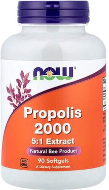 NOW Foods, Propolis 2000, 5:1 Extrakt, 90 Weichkapseln (400 mg pro Weichkapsel)
