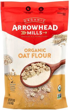 Arrowhead Mills, Organic Oat Flour, Bio-Hafermehl, 453 g (16 oz.)