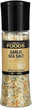 California Gold Nutrition, Foods, Garlic Sea Salt Grinder, Salzmühle mit Knoblauch-Meersalz, 270 g (9,52 oz.)