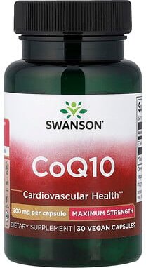 Swanson, CoQ10, CoQ10, 200 mg, 30 Kapseln