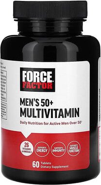 Force Factor, Men‘s 50+ Multivitamin, Multivitamin für Männer ab 50, 60 Tabletten
