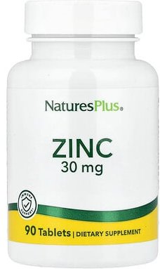 NaturesPlus, Zink, 30 mg, 90 Tabletten