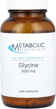 Metabolic Maintenance, Glycine, Glycin, 500 mg, 240 Kapseln
