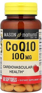 Mason Natural, CoQ10, 100 mg, 60 Weichkapseln