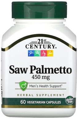 21st Century, Saw Palmetto, Sägepalmenbeeren, 450 mg, 60 pflanzliche Kapseln