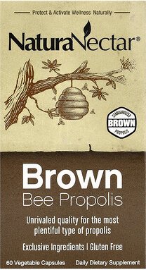 NaturaNectar, Braunes Bienen-Propolis, 60 pflanzliche Kapseln