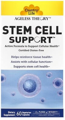 Country Life, Ageless Theory, Stem Cell Support, Unterstützung der Stammzellen, 60 pflanzliche Kapseln