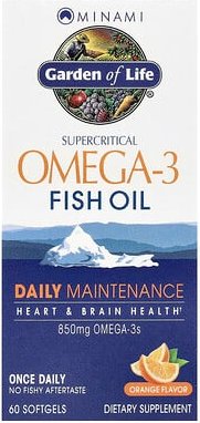Minami Nutrition, Garden of Life®, superkritisches Omega-3-Fischöl, Orange, 60 Weichkapseln