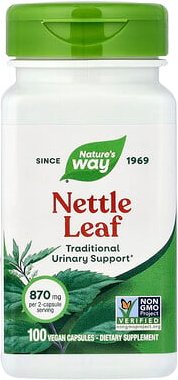 Nature's Way, Nettle Leaf, Brennnesselblatt, 100 vegane Kapseln (435 mg pro Kapsel)