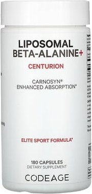 Thumbnail - Codeage, Liposomal Beta-Alanine+, liposomales Beta-Alanin+, Centurion, CarnoSyn, verbesserte Absorption, 180 Kapseln (53...
