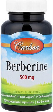 Carlson, Berberin, 500 mg, 60 vegetarische Kapseln