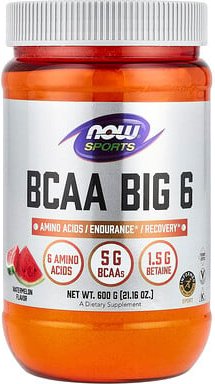 NOW Foods, Sports, BCAA Big 6, Wassermelone, 600 g (21,16 oz.)