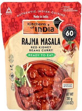 Kitchens of India, Rajma Masala, Rote Kidneybohnen-Curry, mild, 285 g (10 oz.)