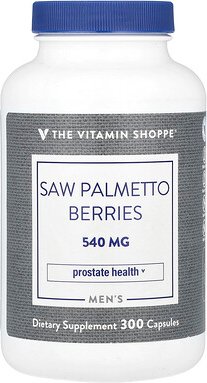The Vitamin Shoppe, Men‘s Saw Palmetto Berries, Sägepalmenbeeren für Männer, 540 mg, 300 Kapseln