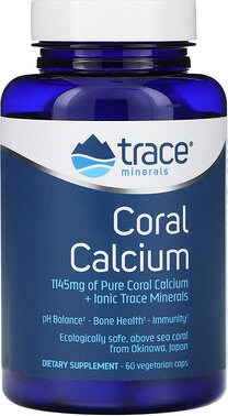 Thumbnail - Trace, Korallen-Calcium + ikonische Spurenelemente, 60 vegetarische Kapseln