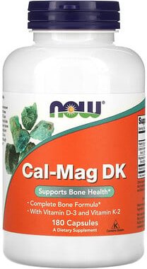 NOW Foods, Cal-Mag DK, 180 Kapseln