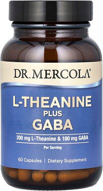 Dr. Mercola, L-Theanine Plus Gaba, L-Theanin plus Gaba, 60 Kapseln