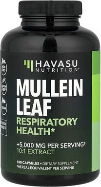 Havasu Nutrition, Königskerzenblatt, 180 Kapseln (500 mg pro Kapsel)