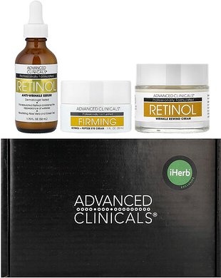 Advanced Clinicals, iHerb Exclusive, Advanced Clinicals Retinol Rewind Gift Set, 3-teiliges Set