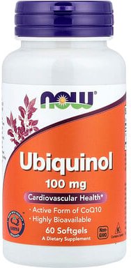 NOW Foods, Ubiquinol, Ubichinol, 100 mg, 60 Weichkapseln