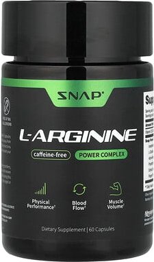 Thumbnail - Snap Supplements, L-Arginin, koffeinfrei, 60 Kapseln