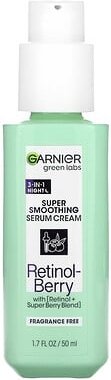 Garnier, Green Labs, Super Smoothing Serum Cream, Retinol-Beere, ohne Duftstoffe, 50 ml (1,7 fl. oz.)