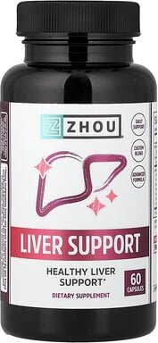 Zhou Nutrition, Liver Support, Unterstützung der Leber, 60 Kapseln