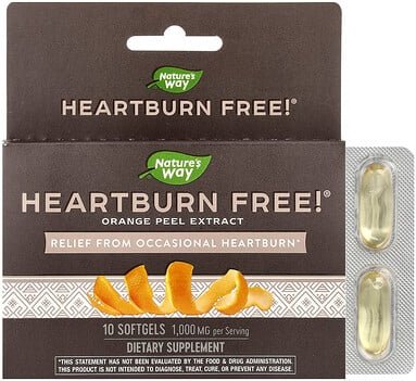 Thumbnail - Nature's Way, Ohne Sodbrennen, 1.000 mg, 10 Weichkapseln