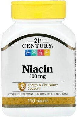 21st Century, Niacin, 100 mg, 110 Tabletten