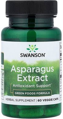 Swanson, Asparagus Extract, Spargelextrakt, 60 pflanzliche Kapseln