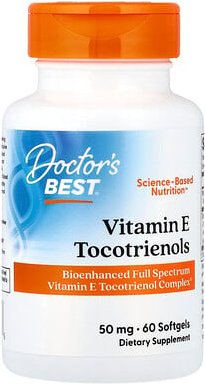 Doctor's Best, Vitamin E Tocotrienols, Vitamin E mit Tocotrienol, 60 Weichkapseln