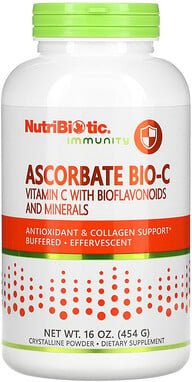 Thumbnail - NutriBiotic, Immunity, Ascorbat Bio-C, Vitamin C with Bioflavonoids and Minerals, 454 g (16 oz.)