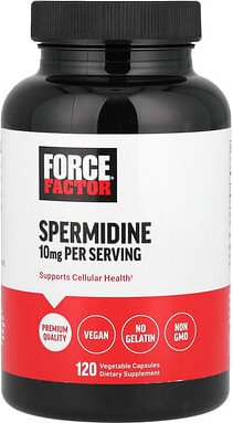 Thumbnail - Force Factor, Spermidin, 120 pflanzliche Kapseln (5 mg pro Kapsel)