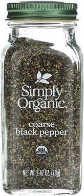 Thumbnail - Simply Organic, Grober Bio-Pfeffer, schwarzer Bio-Pfeffer, 70 g (2,47 oz.)