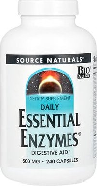 Source Naturals, Daily Essential Enzyme, 500 mg, 240 Kapseln